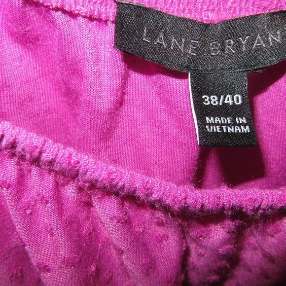 Plus Size 38/40 6X/7X Lane Bryant Pink Illiusion Top Square-Neck Blouse womens - Picture 5 of 5